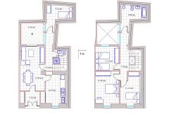 Plano de la Vivienda Unifamiliar-C sita en c/ Alfonso XII N&ordm;7 de Zafra - PROHERGON