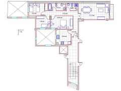 Plano del Piso de tres Habitaciones - PROHERGON